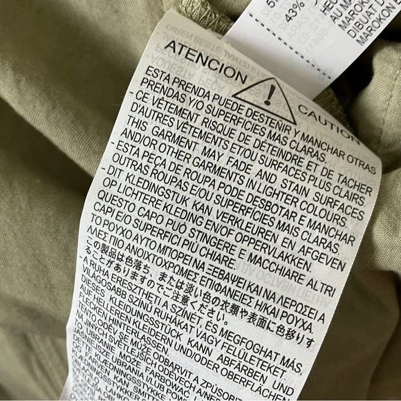 Zara  Linen Sage Green Jumpsuit Bib Overalls - Picture 14 of 15